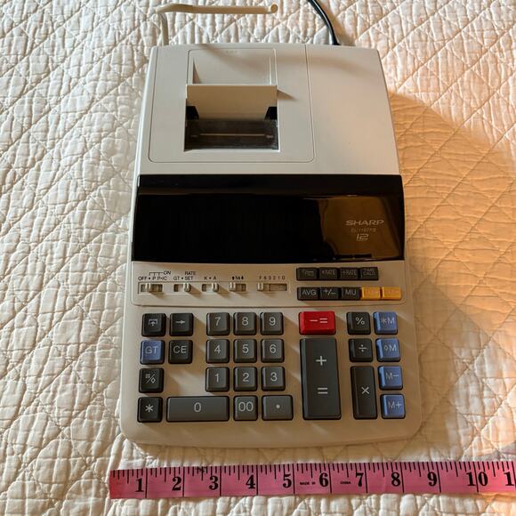 SHARP Electronic Commercial Desktop Printing Calculator 12 Digit EL1197PIII - Picture 7 of 9